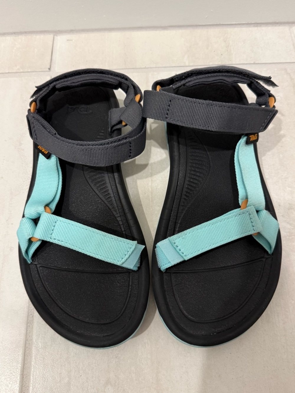 Teva Hurricane XLT2 Sandal Pastel Turquoise and Grey Strap Size 9 Water Shoes